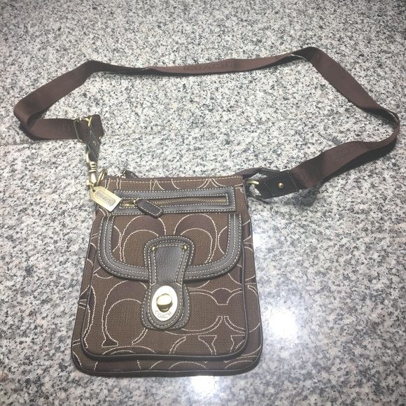 Coach Handbags - Coach Signature Crossbody Handbag